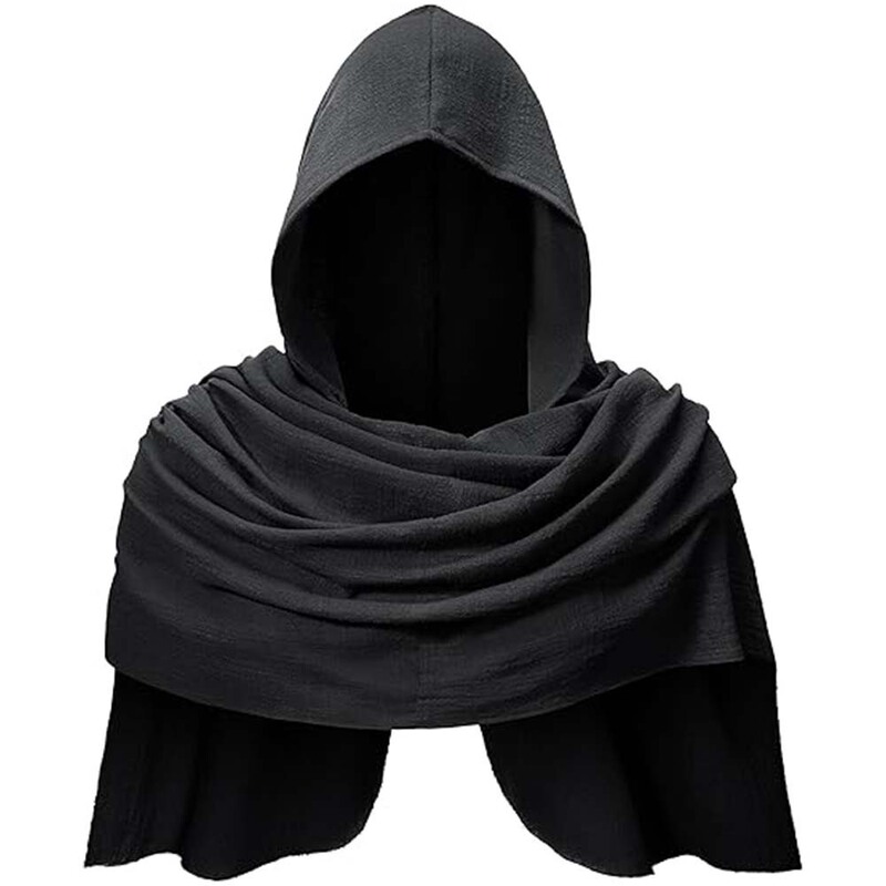 [in Stock] Medieval Hooded Cape Scarf Renaissance Viking Hooded Cape Stage Performance Cosplay Costume