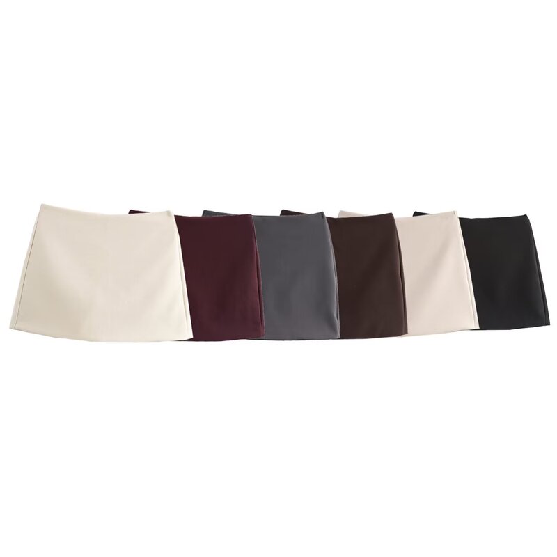 11049-New Women's Clothing European and American Style High-Waisted Solid Color Versatile Skirt Short Skirt Culottes 11049-New Women's Clothing European and American Style High-Waisted Solid Color Versatile Skirt Short Skirt Culottes