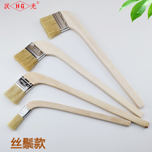 Direct Sale Paint Brush Manufacturer for Elbows Industrial Ship Elbow Hog Hair Brushes Solvent-Resistant Paddle Hog Hair Brush Wholesale