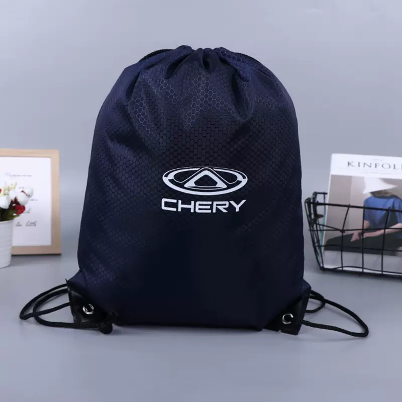 现货空白涤纶束口袋 便携收纳涤纶布袋马拉松赛事抽绳双