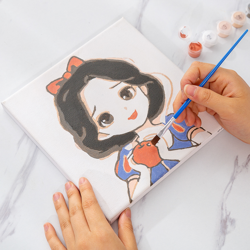 新款diy数字油画填色儿童手工绘可爱动漫油彩画填充装饰画批发|undefined