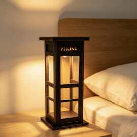 新款创意Vintage Phone Booth Ambient Lamp复古电话亭氛围灯
