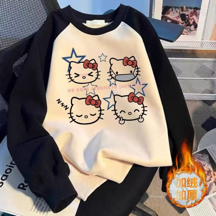 네 마리의 고양이 스웨트셔츠(벨벳 포함)