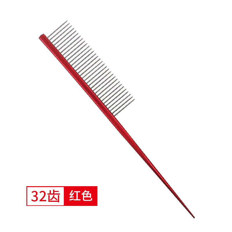빨간 얇은 치아 사각형 손잡이 (opp)