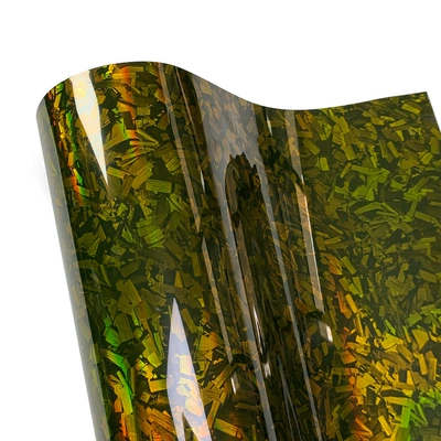 Body sticker — Motorcycle Trunk Sticker - pet-laser-flower-carbon-gold-30cm30cm
