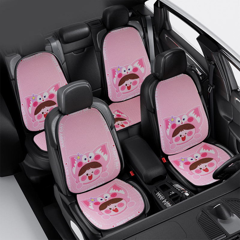 透气单片座椅套车载款垫子网红车坐垫四季通用夏季汽卡通可爱车用