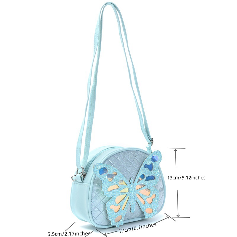 Femmes Petit Faux Cuir Papillon Mignon Fermeture Éclair Sac D'Épaule display picture 16