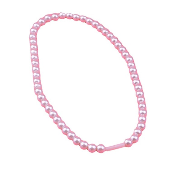 glass short necklace pearl