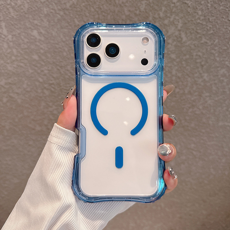 跨境热销适用苹果17 Pro max手机壳定制磁吸美腰三合一防摔手机壳|undefined