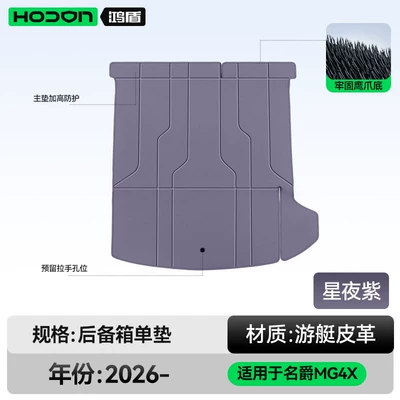 Trunk Mat: Interior Starry Sky Carpet Floor - starry-night-purple-trunk-single-mat-212t01mg4x26-models
