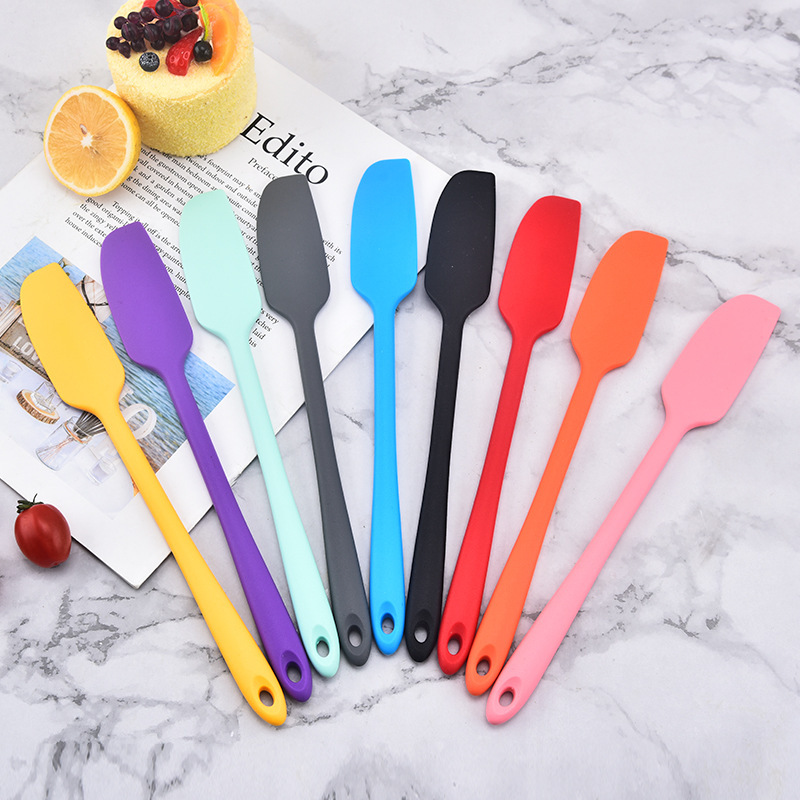 Factory wholesale scraper integrated silicone scraper baking tool cake cream spatula household jam spatula Factory wholesale scraper integrated silicone scraper baking tool cake cream spatula household jam spatula