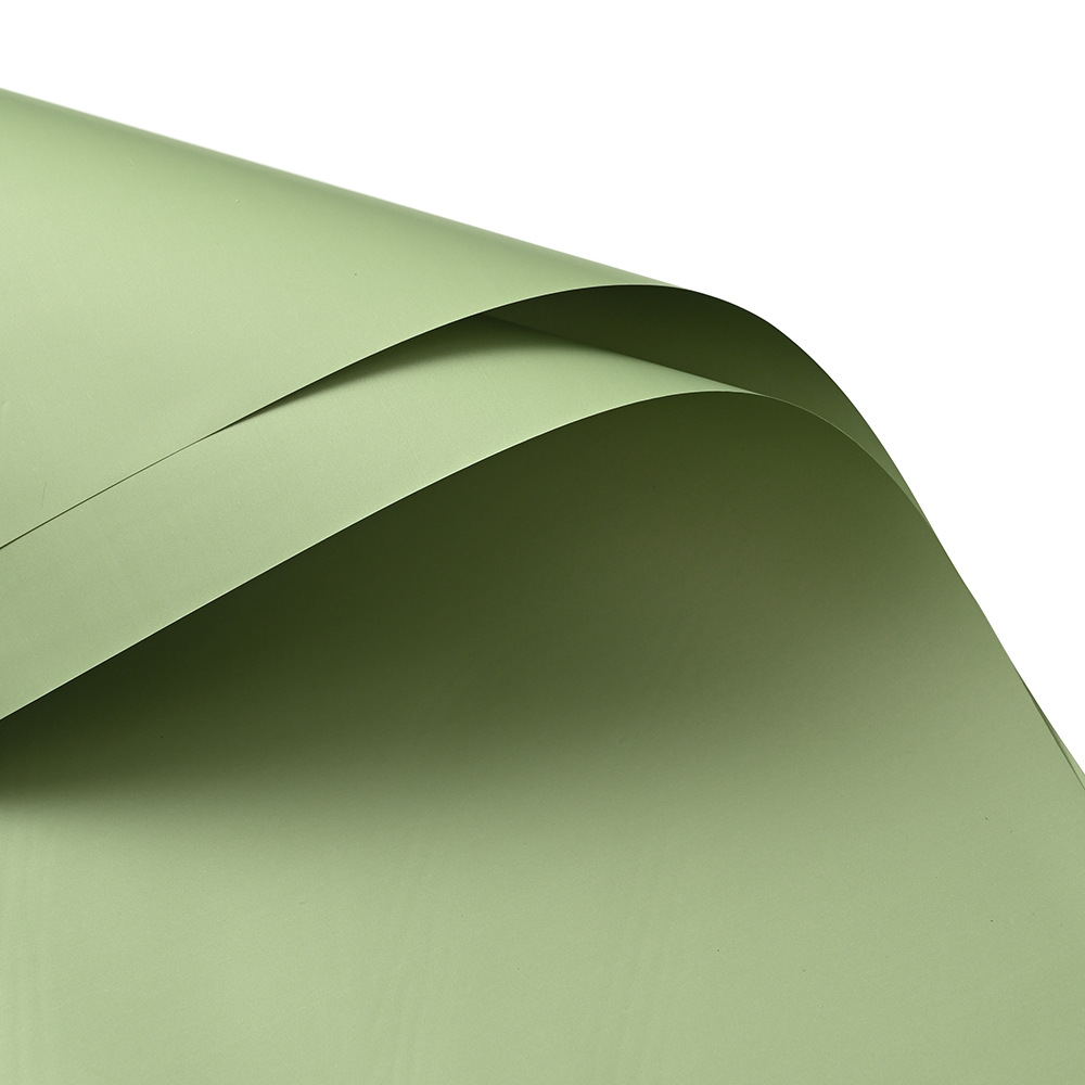 Jiemi materiales de flores florería floristería papel de embalaje de flores impermeable papel euroasiático de dos colores color sólido papel Ouya papel de embalaje de ramo