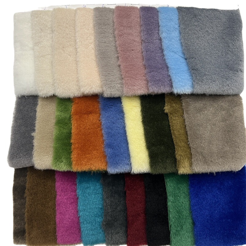 Australian Imitation Wool Alpaca Thickened Super Soft Velvet Clothing Gloves Bag Shoes Imitation Shirley Velvet Plain Shearings