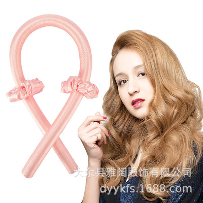 亚马逊懒人卷发棒珍珠海绵卷发器波浪美发大肠发圈睡眠无热卷发棒|ms
