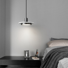 北欧全铜玄关吊灯现代简约吧台灯轻奢创意极简网红卧室床头小吊灯