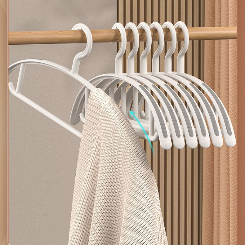 NetEase estricta selección sin costuras de hombro ancho percha hogar antideslizante ropa estante adulto grueso plástico dormitorio estudiante percha