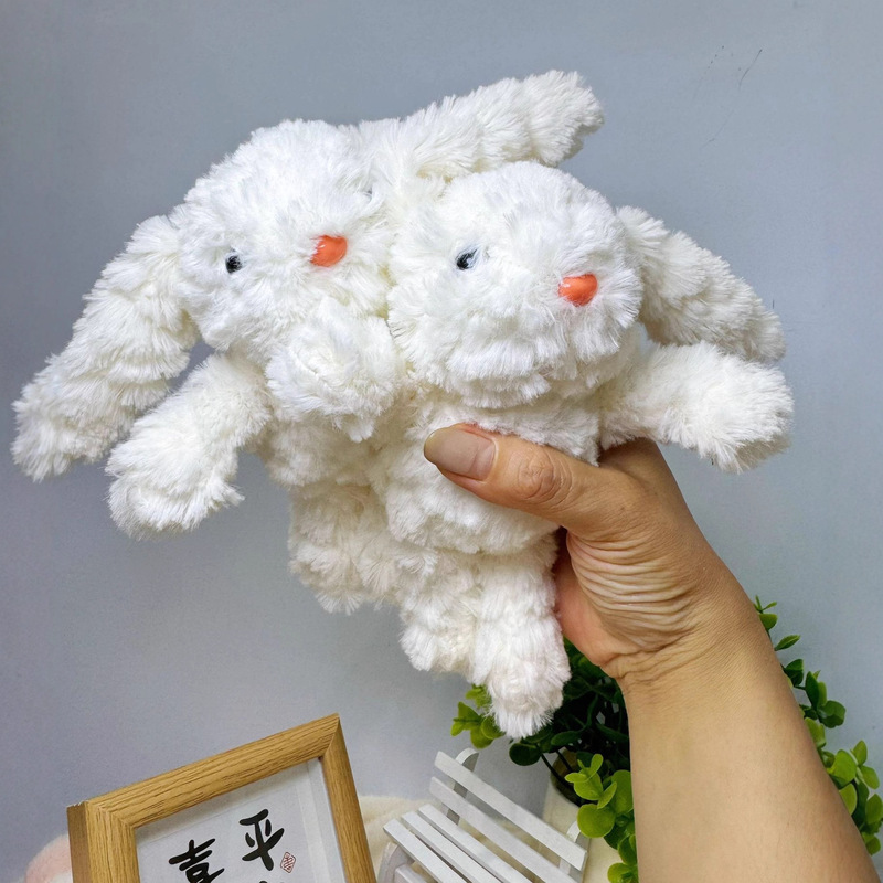 厂家直销毛绒公仔玩偶挂件合集网红雪莉玫垂耳兔子西高地哪吒批发|undefined
