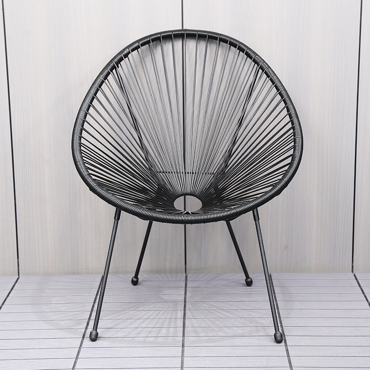 Outdoor Leisure Furniture Rattan Rattan Chair Egg Chair Noodle Chair Egg-Shaped Chair Sun Chair Courtyard Balcony Three-Piece Set Outdoor Leisure Furniture Rattan Rattan Chair Egg Chair Noodle Chair Egg-Shaped Chair Sun Chair Courtyard Balcony Three-Piece Set