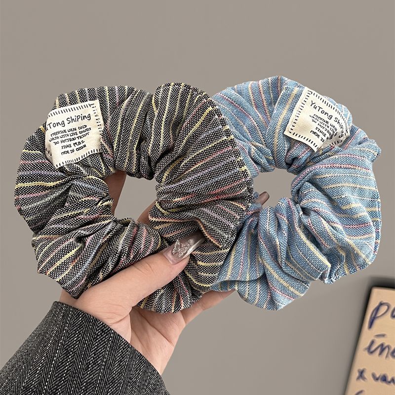 Sensación de la muchacha colorida banda de cabello intestino grueso de alta elasticidad duradera cuerda de cabello lindo cabeza de bola de goma red tocado rojo