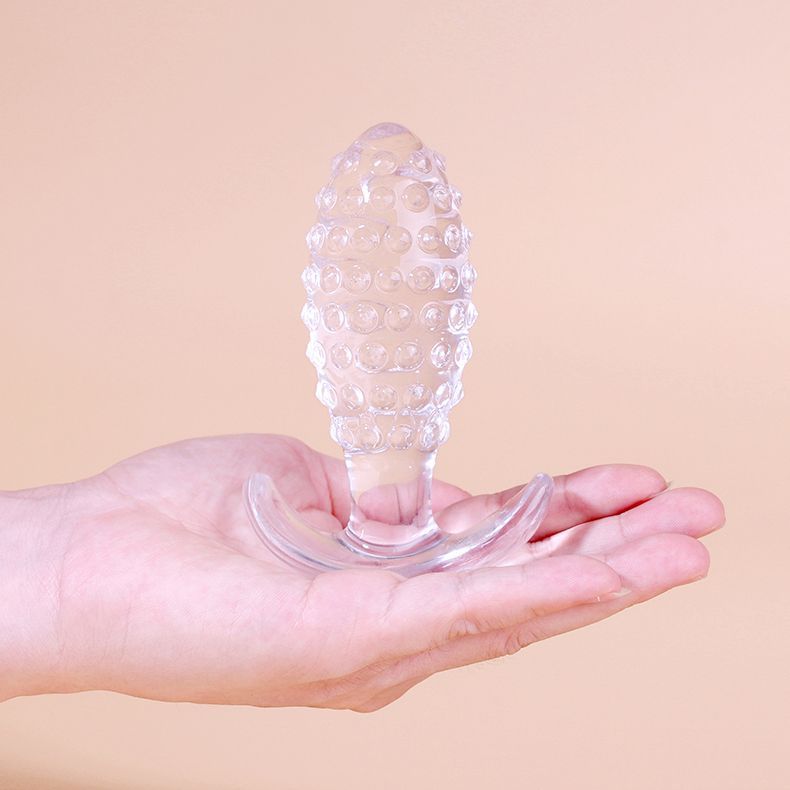 Pineapple-Textured TPE Anal Plug, Large 90 g Backdoor Trainer for Anal Play — detail image 5