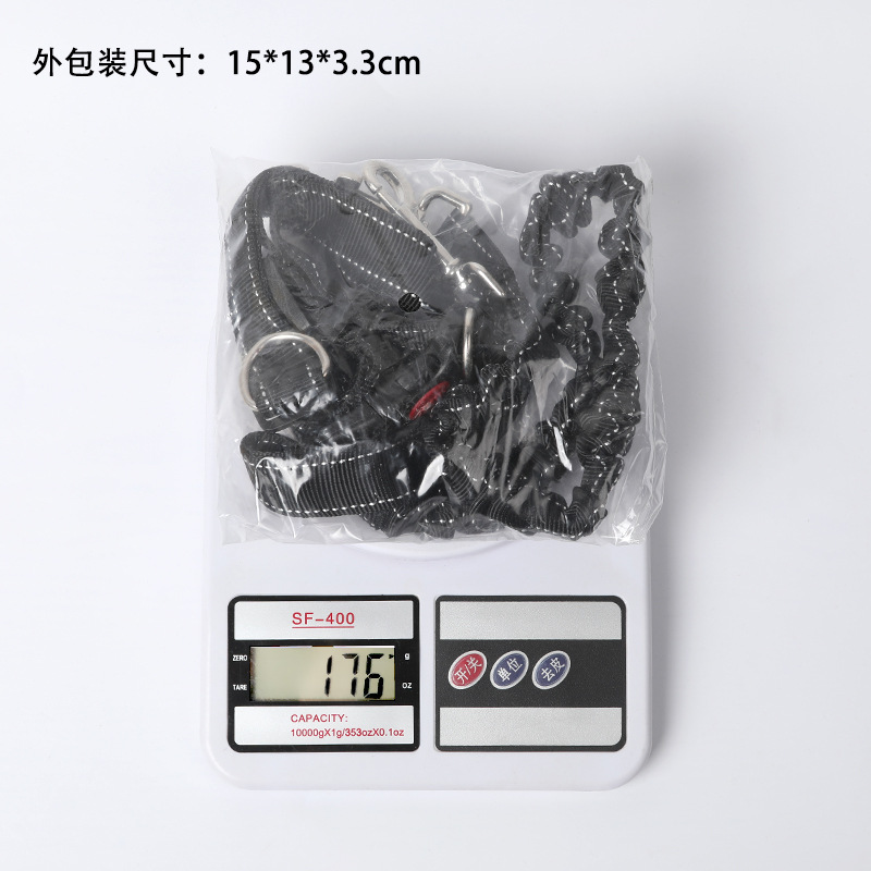 Multifuncional a prueba de explosión punzonado elástico correr correa para mascotas deportes al aire libre correa de perro Cadena de perro en stock