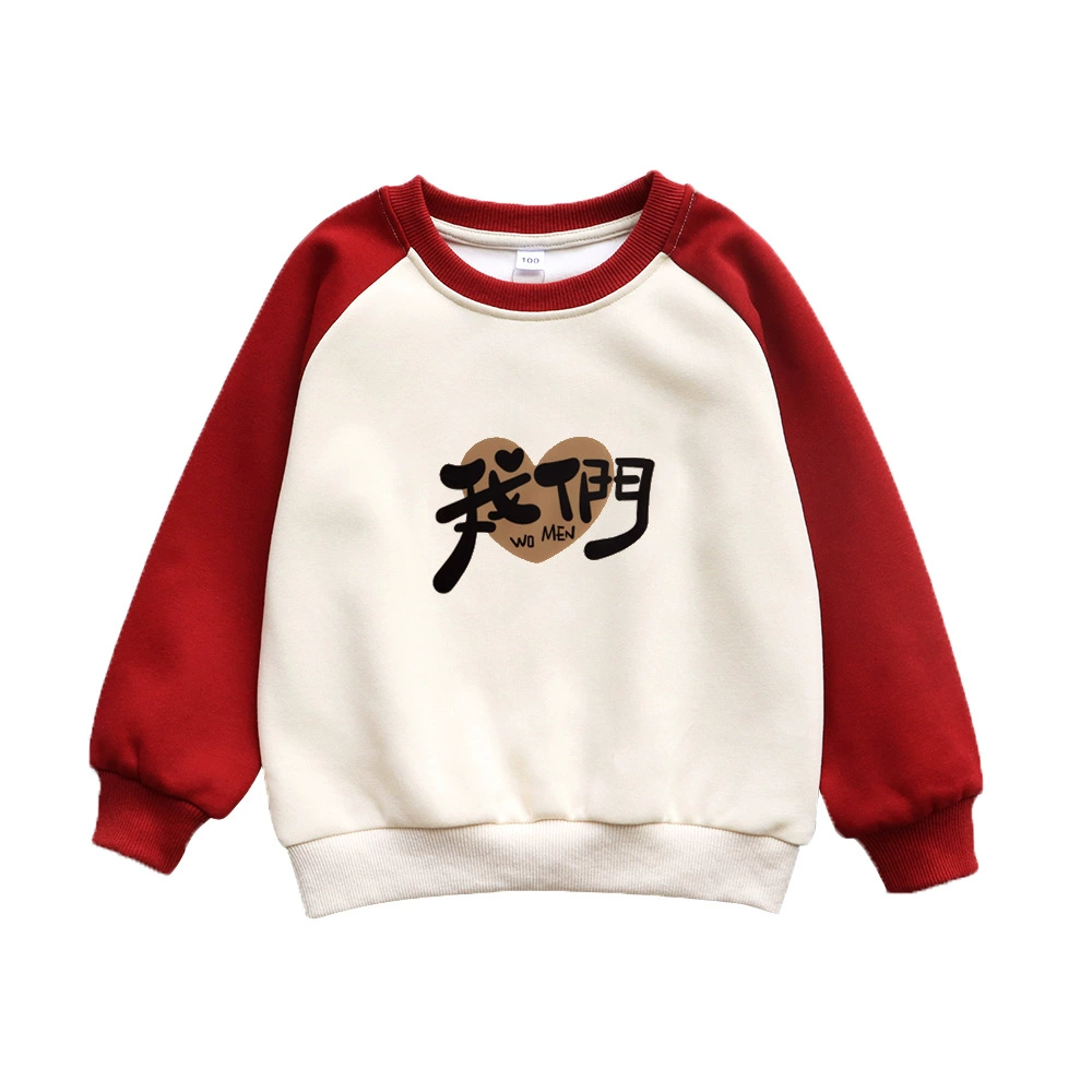 Demi-season children's fleece sweatshirt for photo sessions, family style, western style