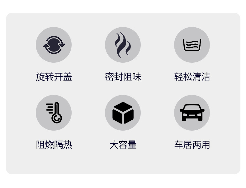 New cross-border car ashtray with rotating lid, funnel design to prevent ash from flying, creative and high-end for use inside the car