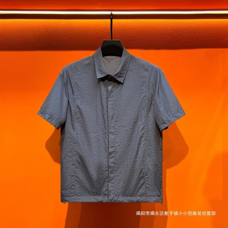 Cross-Border Dropshipping of Summer Simple Black Warrior Old Money Style High-Quality Men's Fashion Versatile Trendy Shirts Cross-Border Dropshipping of Summer Simple Black Warrior Old Money Style High-Quality Men's Fashion Versatile Trendy Shirts