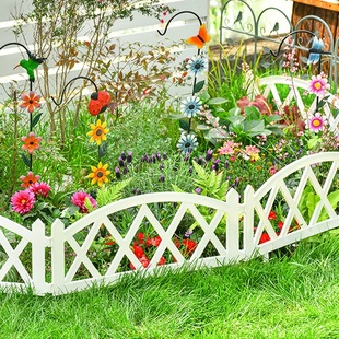 Cross-Border Fence Plastic Green Railing Flower Pot Fence Flower Pot Garden Decoration Balcony Indoor Flower Mirror