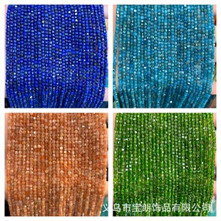 3x3mm��Ȼʯ���淽�� ����С���K������ɢ����朸���diy�Ʒ���