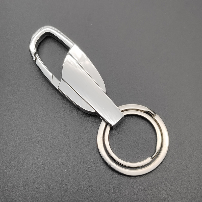 Factory metal key chain key chain men's waist buckle lettering gifts small gifts LOGO lettering a generation of hair