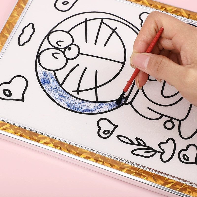Big coloring book for kindergarten, toy, handmade, 6 pieces, graffiti, wholesale