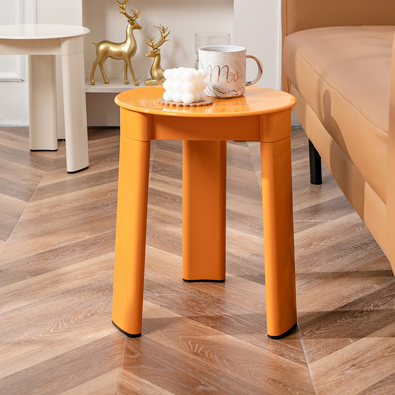 Nordic Medieval Space Stool Style Living Room Simple Creative Stool Designer High-end Plastic Low Stool
