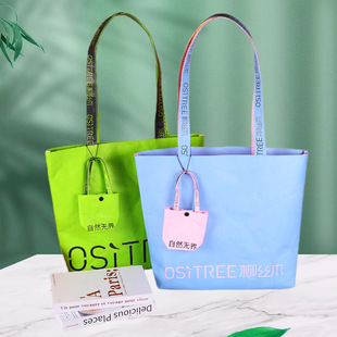 Dupont Paper Bag Custom Logo Shoulder Tote Bag Handbag Canvas Bag Retro Kraft Paper Bag Shopping Bag Customization