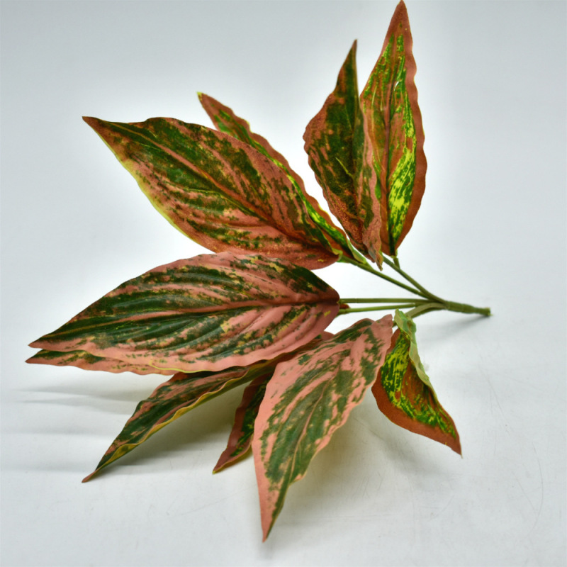 メーカー直販シミュレーション植物プラスチック造花植物壁配材ゴム手触り葉亀背葉緑羅|undefined