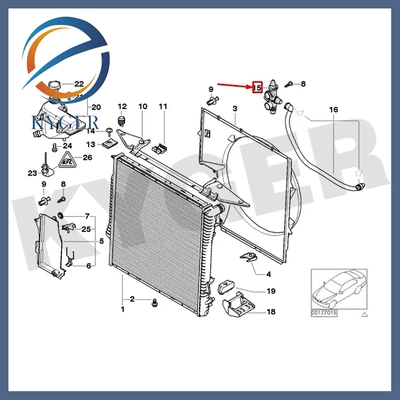 Suitable for BMW, Thermostat