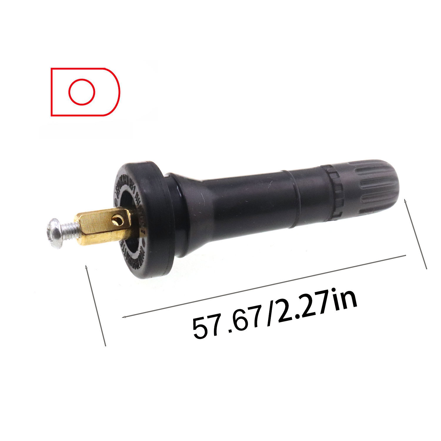 Válvula para Sensor de Presión de Neumáticos de Goma, Sin Cámara, Atornillable para Automóviles image 15