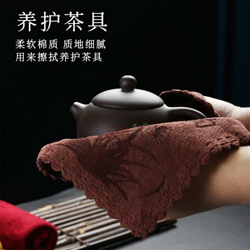 Wholesale tea set accessories from the manufacturer: cotton and linen tea towels, water-absorbent tea trays, gift tea sets, quick-drying tea fabrics