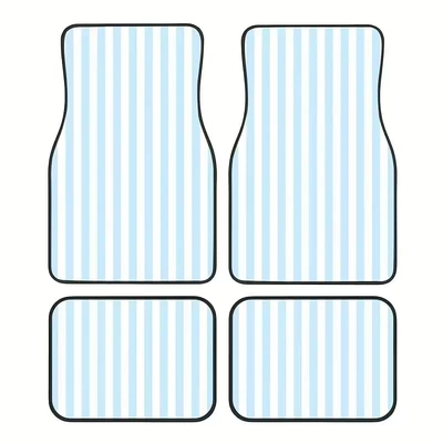 Floor Mats, Thickened Dirt-Resistant and Scratch-Resistant | Avtomobil döşəmə paspasları - zx-car-floor-mats-simple-08-4570-self-cut-1-piece-of-silk-circle-for-the-front-foot