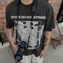 ERD LOWNN忧郁的富二代小众潮牌美式夏季纯棉宽松男士情侣短袖T恤
