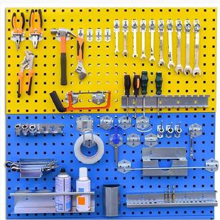 Manufacturer Wholesale Square Hole Hook Perforated Board Hardware Tool Storage and Organization Rack Perforated Board Tool Cabinet Hook