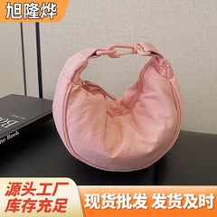 洋气网红斜挎包时尚大容量饺子包批发单肩尼龙简约旅行包