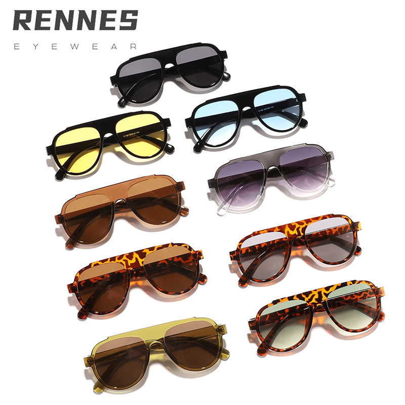 Espejo de sapo de marco grande europeo y americano transfronterizo para hombres y mujeres 2024 nueva tendencia y moda de ciclismo al aire libre gafas de sol anti-ultravioleta