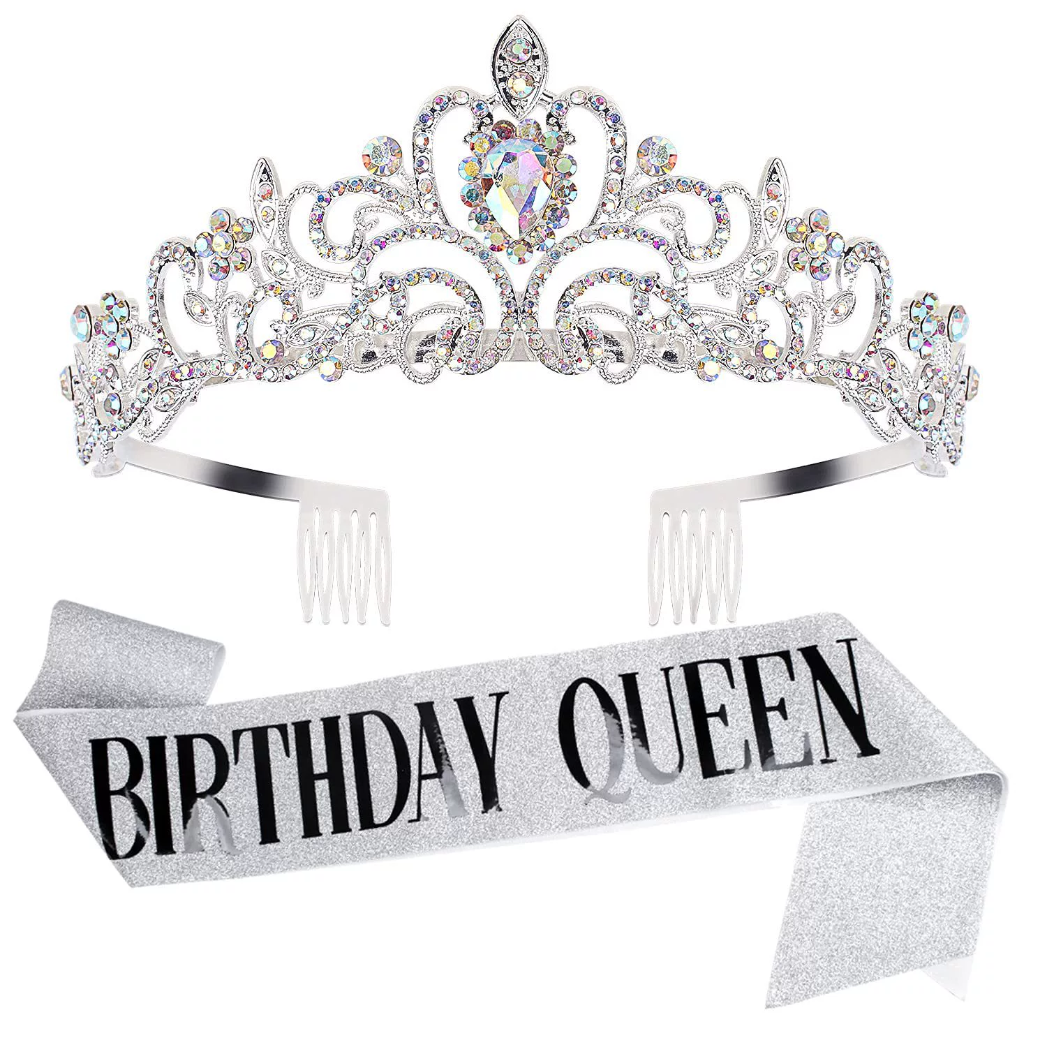 Европейско-американский набор на день рождения: наплечная лента-корона BIRTHDAY QUEEN/GIRL, праздничный набор