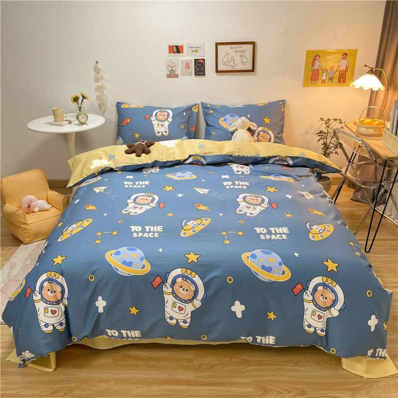 50x200x230 colcha de cama de algodón de una sola pieza de dibujos animados 00 colcha de algodón de un solo niño dinosaurio