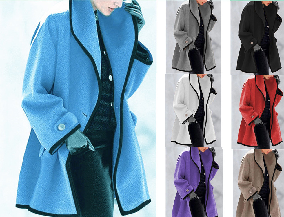 2021 Autumn/Winter New Hooded Wool Coat for Women, Amazon Wool Jacket, AliExpress, eBay, Cross-border Wholesale