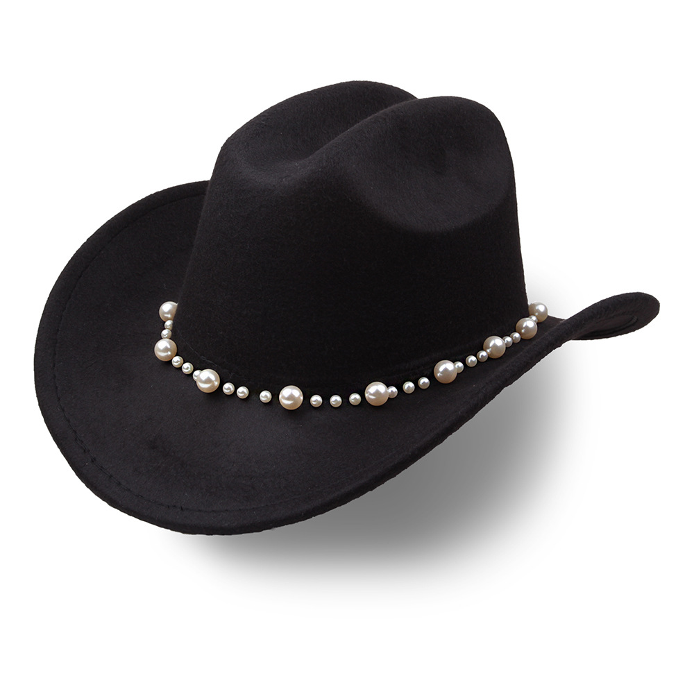 Sombrero de vaquero de fieltro – para bodas/fiestas temáticas, estilo western