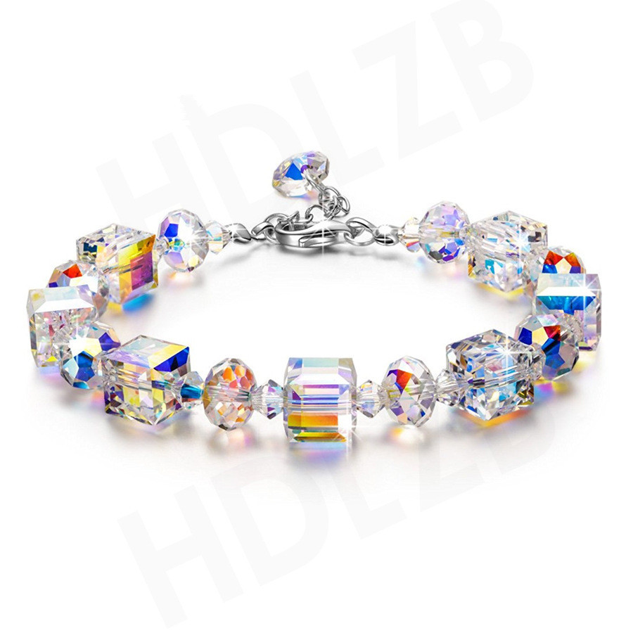 Simple Style Geometric Artificial Crystal Beaded Women's Bracelets display picture 1