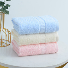 Jie Liya towel flagship store 6717 pure cotton soft absorbent plain cotton towel embroidered logo manufacturer wholesale