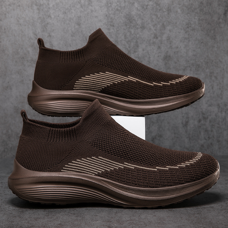 24 nuevos zapatos de tela de primavera zapatos de malla zapatos casuales de hombre zapatos de malla zapatos elásticos de pareja zapatos de malla